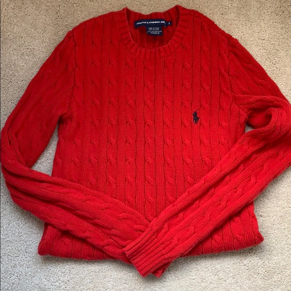 VINTAGE RALPH LAUREN CABLE KNIT SWEATER!!